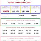 thai lottery result 30 december 2020